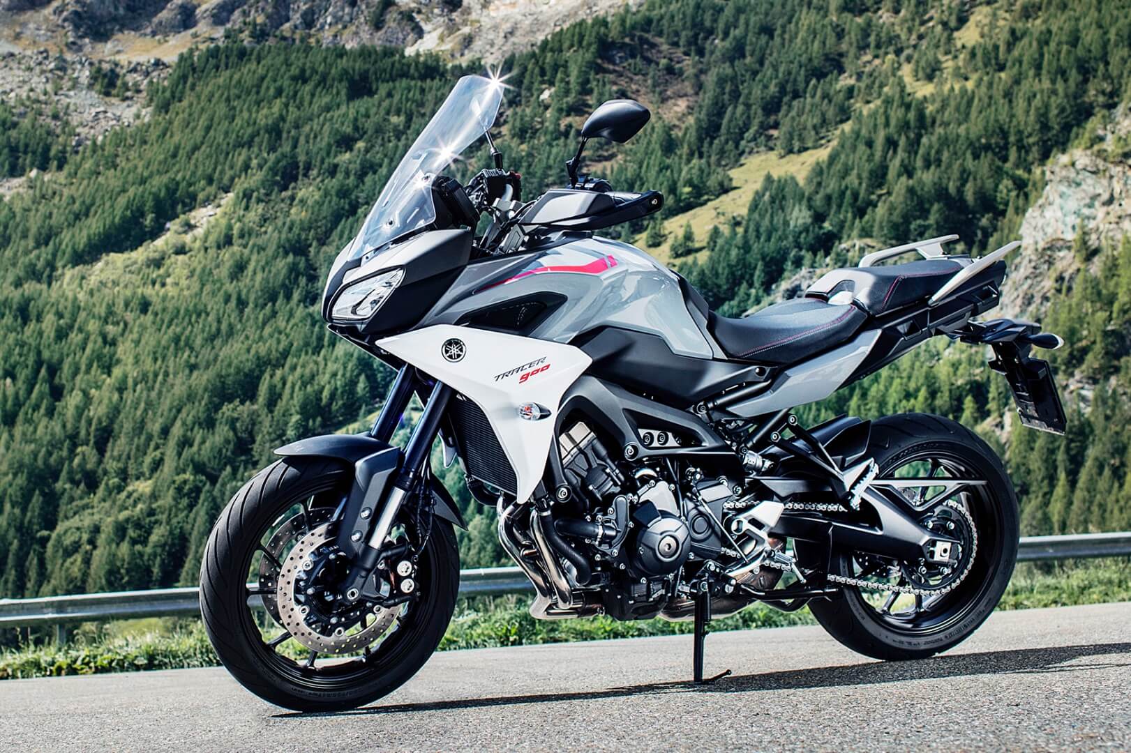 Yamaha Tracer 900 mountain motorcycle